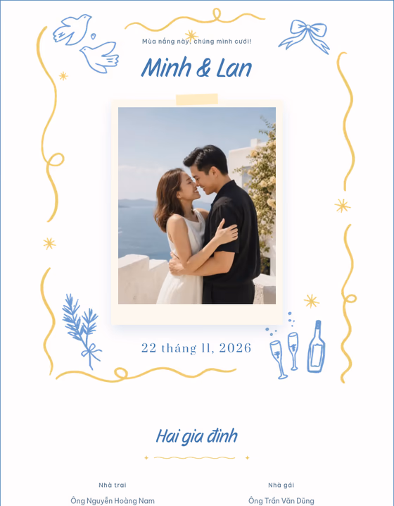 Xem trước mẫu Nắng Xanh