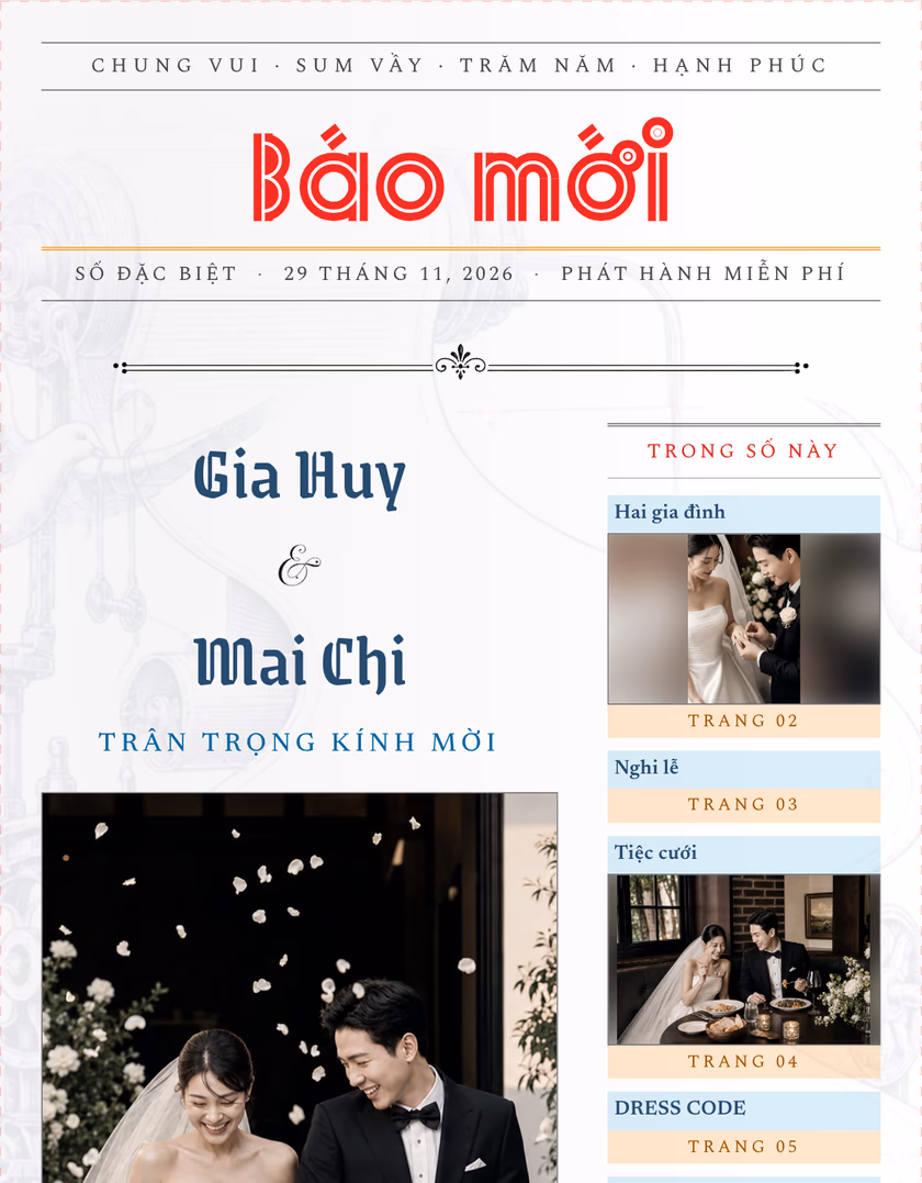 Xem trước mẫu Tin Vui